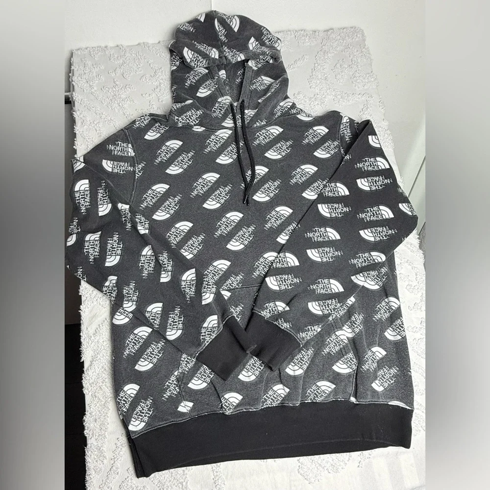 Men's Black and White Checkered Hoodie